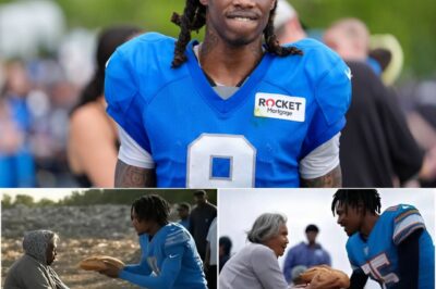 BREAKING NEWS: Jameson Williams of the Detroit Lions has donated his entire $10.2 million bonus and endorsement contract to charities and homelessness support organizations.