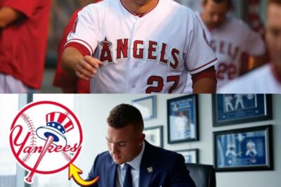 TROUT BOMBSHELL! Angels icon signs RECORD Yankees deal as LA fans STORM team offices!