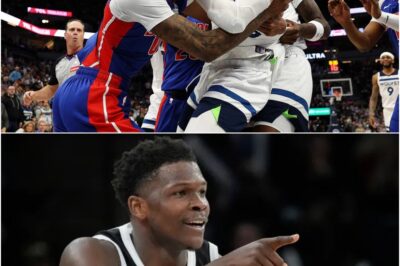 NBA in Chaos: Anthony Edwards Exposes Shocking Secret Behind Timberwolves-Pistons Fight!