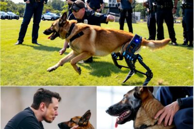 ELON MUSK’S MIRACULOUS GIFT: Injured Police Dog Now Walks Again With Cutting-Edge Robotic Legs—The World is Astonished! Revolutionary Tech Gives New Lease on Life to Heroic K9. Social Media Erupts: “This is the Future!” “Incredible Breakthrough!”—See the Emotional First Steps!