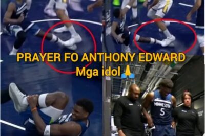 SHOCKING TWIST! Anthony Edwards Collapses With Ankle Injury — Trayce Jackson-Davis’s Foot Triggers Devastating Exit! Fans are PRAYING for the superstar after a freak on-court incident sends him to the locker room. The entire NBA holds its breath, anxiously awaiting updates on what could be a season-altering blow for their beloved idol.