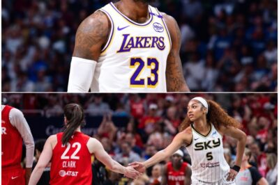 KING ENDORSES QUEEN: LeBron James Stunned by Clark’s Historic Performance—’Never Seen Anything Like It’—as Rookie Phenom Demolishes Angel Reese’s Defense with Record-Breaking 40-Point Debut, Sparking GOAT Comparisons and Celebrity Frenzy at Sold-Out Arena