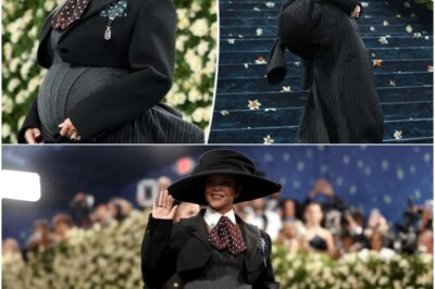 Rihanna dazzles at the 2025 Met Gala, but A$AP Rocky’s explosive announcement—pregnant with their third child—shocks the fashion elite, sparks frenzy, and ignites a viral social media storm as fans demand answers about their mysterious pregnancy journey!