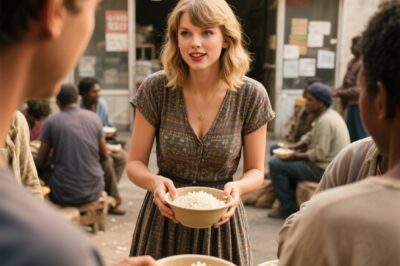 Taylor Swift’s Jaw-Dropping Act of Kindness: $1M Food Donation & Hands-On Feeding Stuns Nation—Pop Sensation Turns ‘Kitchen Hero,’ Silences Detractors; Viral Video Shows Swift Knee-Deep in Food Lines, Igniting Global Movement; “Compassion Queen” Becomes New Title as Hearts & Headlines are Captured!