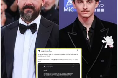 SCANDALOUS SECRETS UNLEASHED! Shia LaBeouf’s Calculated Email Strike Against Timothée Chalamet Implodes Hollywood Feud! In a move that has left industry titans stunned, Shia LaBeouf reportedly shared a trove of private emails directly with Timothée Chalamet, fueling whispers this is more than just animosity—it’s a tactical maneuver to weaponize personal information. Is this a desperate plea or a strategic attack designed to expose hidden truths and destroy reputations? The entire entertainment world holds its breath, waiting for the inevitable, devastating fallout.