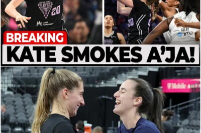 Valkyries Unleash Fury! Kate Martin’s UNBELIEVABLE Performance Dismantles A’Ja Wilson – Las Vegas Aces Crushed in Devastating Blow! Caitlin Clark Reacts with Joy as Valkyries Surge, Delivering a Historic Victory and a Massive Boost for their star player, signaling a potential shift in WNBA dominance and sparking wild speculation about the Aces’ future.