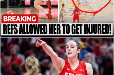 REFS’ SHOCKING OMISSION! New footage shows WNBA referees failing to protect Caitlin Clark, leading to her injury. Clark’s well-being at risk due to refs’ inaction – will they face consequences?
