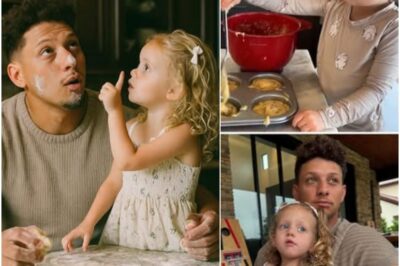 Patrick Mahomes Turns Into a Flour-Covered Disaster in Kitchen as Daughter Sterling Becomes His “Cookie Teacher”—ADORABLE Chaos Ensues! Fans MELT Over Viral Footage Showing NFL Star Hilariously Failing Baking Class as One Unexpected Moment Brings Internet to Tears of Joy and Sparks Family Goals Everywhere!