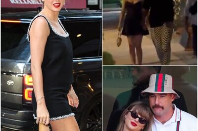 Taylor Swift’s jaw-dropping surprise cameo at Travis Kelce’s cousin’s Nashville wedding sends fans into a frenzy—what sparked her unannounced visit, and could this be a sign of a fiery comeback or a hidden message to the NFL star?