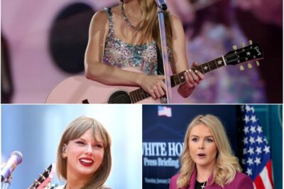 Taylor Swift’s shocking on-stage revelation: Karoline Leavitt suddenly thrust into the spotlight, leaving fans stunned and confused. The unexpected naming has sparked widespread outrage, with many questioning the motive behind Swift’s bold move and its potential implications for the political landscape.