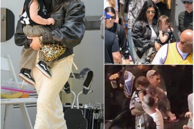 Kourtney Kardashian Cradles Baby Son Amid Shocking Booing of Travis Barker by Crowd! The couple’s public moment turns tense as fans unexpectedly jeer Travis during a family outing.