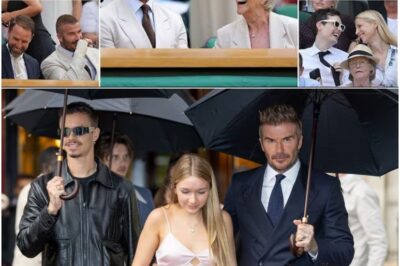 David Beckham caught kissing mum Sandra in Royal Box at Wimbledon! Amidst stars like Rochelle Humes and Eddie Redmayne, fans shockingly blast: “His daughter not enough, now his mum too?!” The controversial display ignites fierce debate.