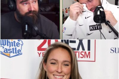 Travis Kelce Breaks Down in Tears Mid-‘New Heights’ Podcast Episode After Learning the Devastating News That Jason Kelce’s Wife Kylie Has Been Diagnosed With Cancer—Fans Everywhere Are Stunned by His Raw, Heartbreaking Grief On Live Air Right Now