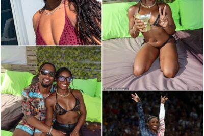 Gymnastics queen Simone Biles flaunts an eye-popping new figure in a barely-there string bikini, sending shockwaves through social media as speculation about a secret boob job explodes—what’s really behind the drastic change?