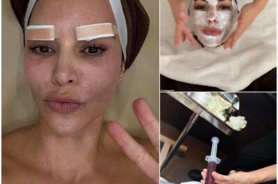 The Bizarre Beauty Secret: Kim Kardashian Stuns Fans with Her Latest Korean Procedures, Including a Shocking Injection and Eyebrow Tape.