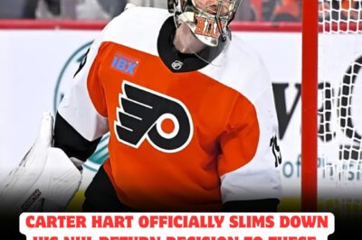 CARTER HART DROPS BOMBSHELL: Star goaltender narrows his NHL comeback to just TWO TEAMS, leaving Detroit Red Wings fans STUNNED and desperate. Will Hart’s shocking decision completely CHANGE the fate of the Red Wings, or will Detroit miss out on a franchise-altering superstar?