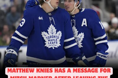 EXPLOSIVE REVELATION: Matthew Knies delivers a STUNNING MESSAGE to Mitch Marner after LEAVING the Leafs HIGH AND DRY, sparking OUTRAGE and speculation that the team’s chemistry could be DESTROYED, with fans questioning if this DRAMATIC split will lead to a shocking new era in Toronto hockey.