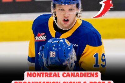 In a SURPRISE move that has fans BUZZING, the Montreal Canadiens organization signs a massive 6-foot-3 defenseman, sparking WILD speculation about how this towering new addition could completely change the team’s defensive strategy and send shockwaves through the NHL for years to come.