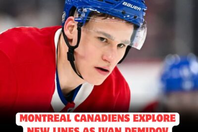 In a stunning shake-up, Montreal Canadiens throw their lineup into chaos by shifting rookie sensation Ivan Demidov to a NEW ROLE—could this BOLD move unleash a wave of UNSTOPPABLE OFFENSE and transform the team into a SERIOUS CONTENDERr for the Stanley Cup overnight?