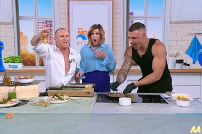 Live TV Chaos: Larry Emdur Goes Rogue — Strips Down and Hurls Food on The Morning Show, Leaving Kylie Gillies Gobsmacked