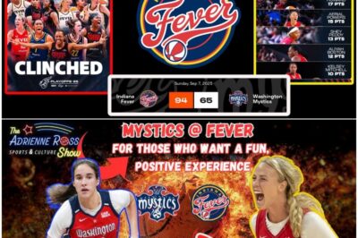 Fever Rises from the Ashes! After Nightmare Season, Team Destroys Mystics in Must-Win Thriller—Playoff Dreams Revived as Fans Erupt Over Gutsiest, Most Unbelievable Turnaround in Franchise History!