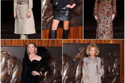 Demi Moore Electrifies Milan Fashion Week in Jaw-Dropping Gold Gown, Joining Gwyneth Paltrow and Lila Moss to Unveil Gucci’s Bold, Sexy New Era in Stunning Short Film Premiere – A Night to Remember!