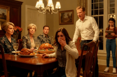 My husband humiliated me in front of his entire family on thanksgiving — but then my daughter stood up and said words that made him turn pale with fear.