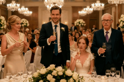 Her manicured hand hovered over my champagne flute for exactly 3 seconds—3 seconds that shattered my fairy-tale wedding into a nightmare of poison and betrayal.