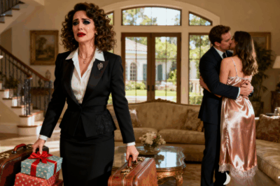 I CAME HOME EARLY FROM A WORK TRIP TO SURPRISE MY HUSBAND FOR OUR ANNIVERSARY… BUT A WOMAN OPENED THE DOOR WEARING MY MOTHER’S SILK ROBE. SHE CALLED ME THE ‘EX-WIFE.’ I SMILED, I DIDN’T CRY I PLANNED. WHAT I DID NEXT, THE MASKED BONDS LEFT THEM HOMELESS AND JOBLESS