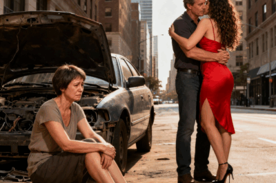 My car died right in front of a building. I sat on the sidewalk waiting for the tow truck when I saw my husband coming out embracing a familiar woman. It was our son’s girlfriend’s mother! I took a selfie with them in the background and posted in the family group: “Look who I found organizing the surprise engagement party!”