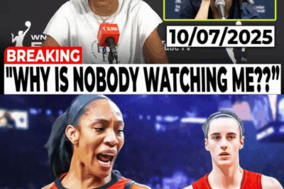 WILSON’S FINALS FREAKOUT: A’Ja Wilson Points Finger at Caitlin Clark for WNBA’s Empty Stands, Claims “She’s Ruining Our Moment” – Shocking Outburst Ignites War of Words, Leaving Fans and Players Polarized Over the League’s Future!