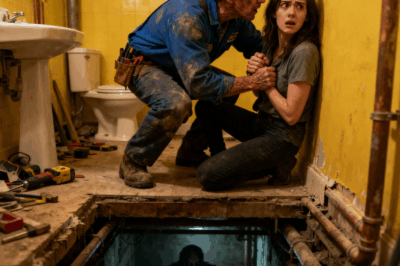 While we were renovating the bathroom, the plumber appeared pale and trembling. He pulled me aside and whispered, “Pack your things and leave immediately! Don’t tell your children anything!” Confused, I asked, “What? Why?” He replied, “Down there… it’s better if you don’t know.” I looked toward the basement — and froze in horror.