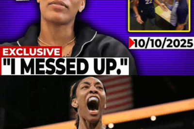 EMOTIONAL CONFESSION: A’ja Wilson CRIES on Camera, APOLOGIZING for “Cheating” Against Caitlin Clark and the Indiana Fever — Fans STUNNED as the Aces Star Reveals the Truth Behind the Controversial Game That’s Now Rocking the Entire WNBA With Accusations, Regret, and Redemption!