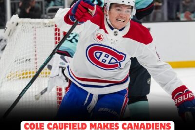 COLE CAUFIELD SHATTERS RECORDS WITH UNBELIEVABLE OVERTIME GOAL, LEAVING FANS IN AWE AS CANADIENS MAKE HISTORY AGAINST THE KRAKEN! his STUNNING performance electrifies the bell centre, ignites a WAVE OF CELEBRATION across montreal, and cements his legacy as a hockey LEGEND in one unforgettable night.