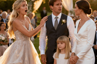 At the altar, my sister smiled and said, “Before you say ‘I do’… I’m pregnant, and it’s your groom’s baby.” The crowd gasped — I froze. Then my 9-year-old niece stood up and said, “That’s a lie… I can prove it.”the room went silent.
