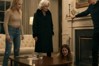 My mother-in-law slapped me so hard I crashed into the wall, my sister-in-law spat on me, and my brother-in-law laughed while they called me a gold digger — thinking my husband was away on deployment. But when the door opened and he stepped into the room, his next words left them frozen in terror.