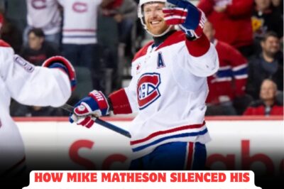 Mike Matheson has completed one of the most STUNNING transformations in recent memory, silencing every single critic who once called him a liability. This isn’t just a comeback; it’s a complete DOMINATION that has cemented him as an absolutely INDISPENSABLE leader for the Canadiens.
