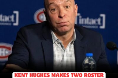 STUNNING MOVE BY KENT HUGHES! Just hours after returning from the Western trip, the Canadiens GM has pulled off two unexpected roster changes that nobody saw coming. Fans are asking why now? — and whispers suggest this could be part of a HIDDEN MASTER PLAN that might completely reshape Montreal’s lineup!