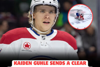 Kaiden Guhle Sends a Powerful Warning to Every NHL Team After His Explosive Hit on Demidov—Players and Coaches Left in Shock as Rumors Swirl About His Unstoppable Determination, and Fans Everywhere Wonder If This Is the Dawn of a New Era of Fearless Hockey Dominance!