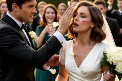 In the middle of our wedding, my husband suddenly slapped me in front of everyone after his sister whispered something to him. For a moment all the guests froze in shock. But instead of crying or running away, I looked him straight in the eyes, lifted my head high. What I did. In front of the guests ruined him.