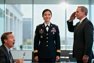 Karma knocking comes…”You’ll never be anything,” they laughed at dinner. The next day, Dad’s boss walked in and saluted—”Good morning, Colonel.” Their forks dropped when…