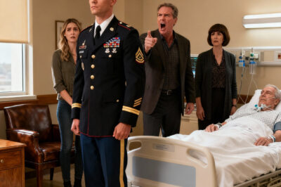 My relatives mocked my years in uniform, sneering that I was nothing more than a “paper-pusher” pretending to be a soldier. When I returned to see my dying grandfather, they barred me from his room, spitting that I wasn’t truly family. Convinced I’d come back only to chase his inheritance, they finally crossed a line. I reached for my phone, made a single call—and what I said shattered their world beyond repair