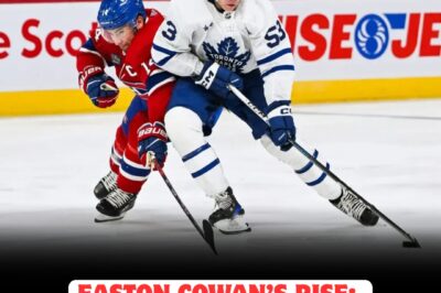 Easton Cowan STUNS hockey world by SNATCHING final Maple Leafs roster spot from $9.6 MILLION superstar—fans in UPROAR as whispers of a BLOCKBUSTER trade swirl, threatening to shake the very foundation of Toronto’s lineup and send shockwaves through the entire NHL community!