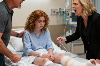 After I was hospitalized with both of my legs shattered in a car accident, my parents burst into the room, their faces tight with anger. Without even asking how I was, they demanded that I attend my sister’s wedding. Staring at them in disbelief, I said, “I can’t move—my legs are broken.” But my father snapped back, his voice booming, “Stop making excuses. I’ll drag you there myself if I have to!” Panic surged through me, and I cried out in fear. Yet what my mother did next was far more shocking than anything I could have imagined…