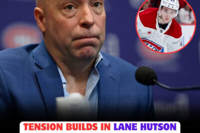 CONTRACT WAR ERUPTS: Lane Hutson’s future with the Canadiens in JEOPARDY as Kent Hughes DIGS IN HIS HEELS! Fans STUNNED by DEADLOCK and RUMORS of a SHOCKING SPLIT—Could Montreal LOSE Their YOUNG STAR Over THIS? Negotiations REACH BOILING POINT with NO END IN SIGHT!