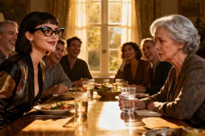 At dinner, my daughter-in-law sneered: “How does it feel being useless?” I set down my glass and replied, “how does it feel knowing i won’t pay your bills anymore?” The table froze in silence… but that was only the beginning….