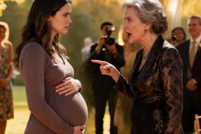 My baby shower turned into chaos when my mother-in-law suddenly screamed that she was the baby’s “real mother.” She yanked the presents out of my hands and hurled them to the floor. I didn’t shout back—I just called the police. Moments later, they arrested her for disorderly conduct. My husband was furious at first, but the video I showed him left him speechless.