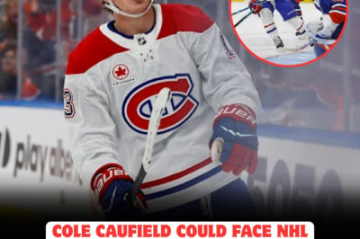 SHOCKER! Cole Caufield’s electrifying two-goal night against the Oilers could land him in HOT WATER with the NHL! Facing potential SANCTIONS for a MYSTERIOUS infraction, the Canadiens’ star risks SUSPENSION, igniting fan OUTRAGE and threatening to DERAIL Montreal’s season in this jaw-dropping SCANDAL!
