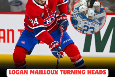 Logan Mailloux IGNITES St. Louis With UNBELIEVABLE Performance After SHOCK Trade From Canadiens—Fans and Analysts STUNNED as Young Star DOMINATES, Leaving Montreal REGRETTING Their Decision! Is Mailloux the MISSING PIECE That Could Lead the Blues to a MIRACLE Playoff Run?