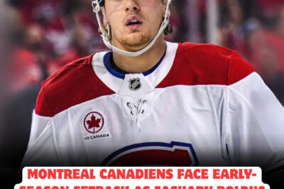 Montreal Canadiens suffer a DEVASTATING blow as rising star Zachary Bolduc goes down with a SHOCKING injury, sending FANS and analysts into PANIC mode! Could this UNEXPECTED setback completely derail the Canadiens’ season before it even begins? The team’s hopes HANG IN THE BALANCE as uncertainty grips Montreal!